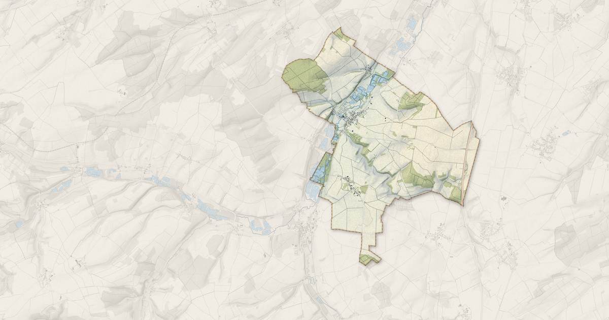 Portrait cartographique de Ô-de-Selle : relief, eau, forêts, bâti et voies, calculés à partir des données de l'IGN