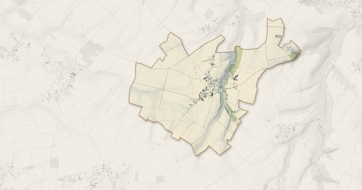 Portrait cartographique de Maison-Ponthieu : relief, eau, forêts, bâti et voies, calculés à partir des données de l'IGN
