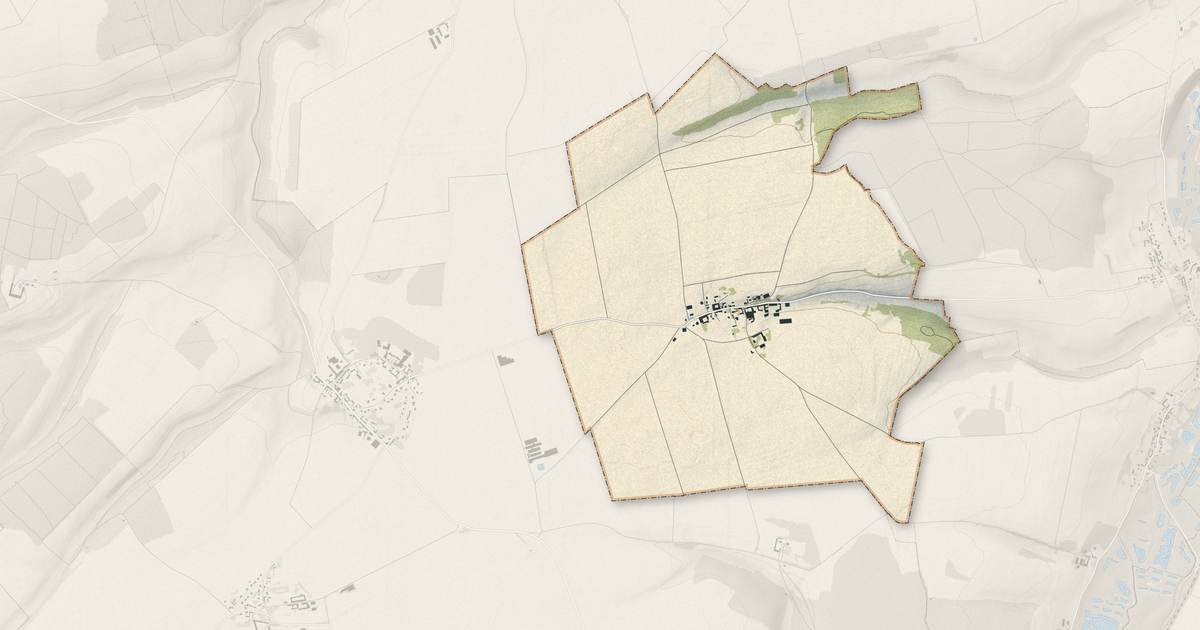Portrait cartographique de Malpart : relief, eau, forêts, bâti et voies, calculés à partir des données de l'IGN