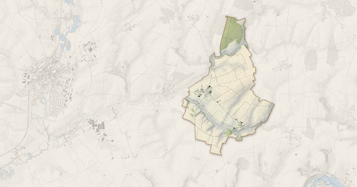 Portrait cartographique de Carnoy-Mametz : relief, eau, forêts, bâti et voies, calculés à partir des données de l'IGN