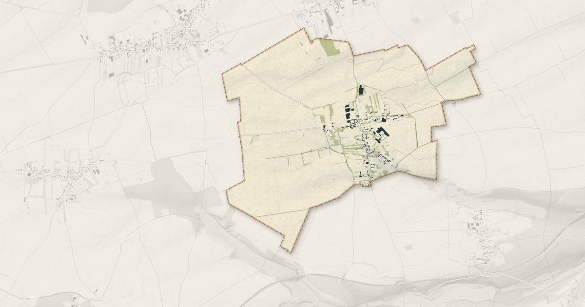 Portrait cartographique de Meigneux : relief, eau, forêts, bâti et voies, calculés à partir des données de l'IGN