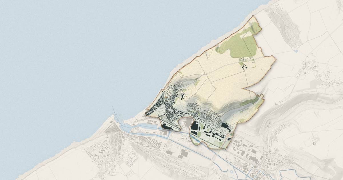 Portrait cartographique de Mers-les-Bains : relief, eau, forêts, bâti et voies, calculés à partir des données de l'IGN