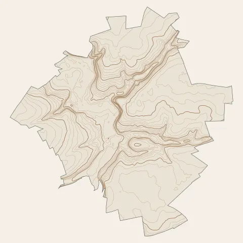 Montdidier : courbes de niveau