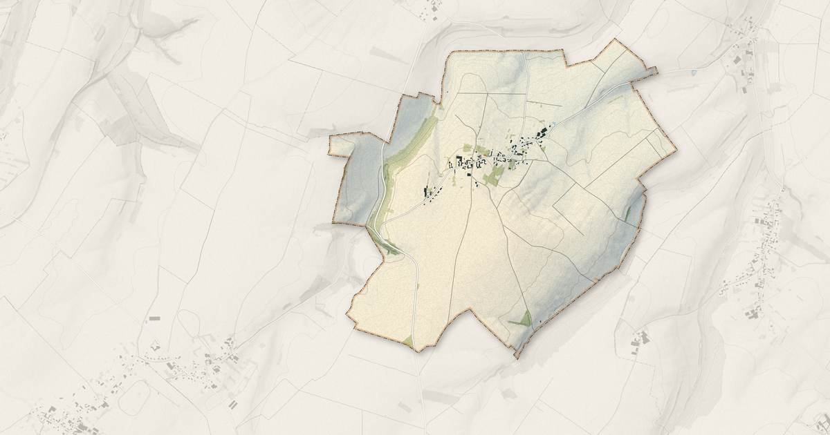 Portrait cartographique de Montigny-les-Jongleurs : relief, eau, forêts, bâti et voies, calculés à partir des données de l'IGN