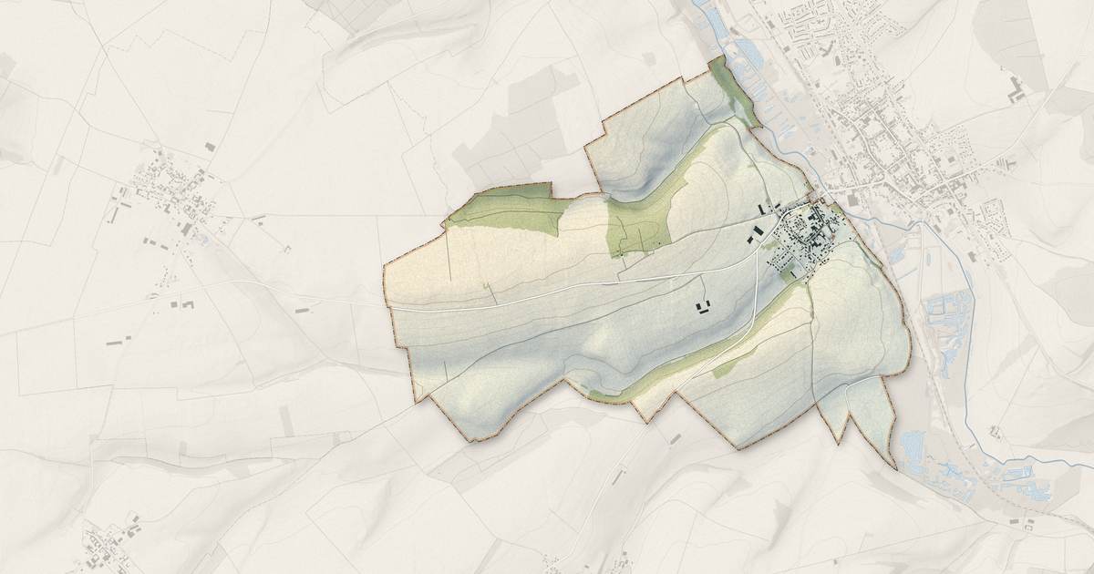Portrait cartographique de Morisel : relief, eau, forêts, bâti et voies, calculés à partir des données de l'IGN