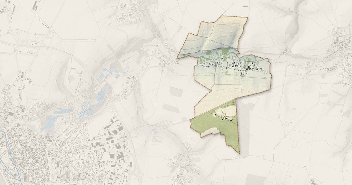 Portrait cartographique de Neufmoulin : relief, eau, forêts, bâti et voies, calculés à partir des données de l'IGN