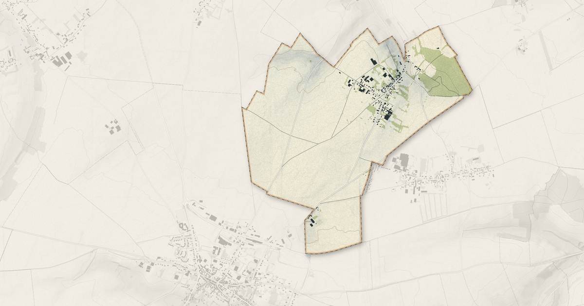 Portrait cartographique de Neuville-au-Bois : relief, eau, forêts, bâti et voies, calculés à partir des données de l'IGN