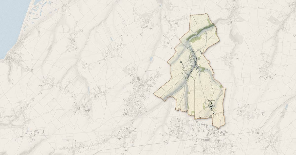 Portrait cartographique de Nibas : relief, eau, forêts, bâti et voies, calculés à partir des données de l'IGN