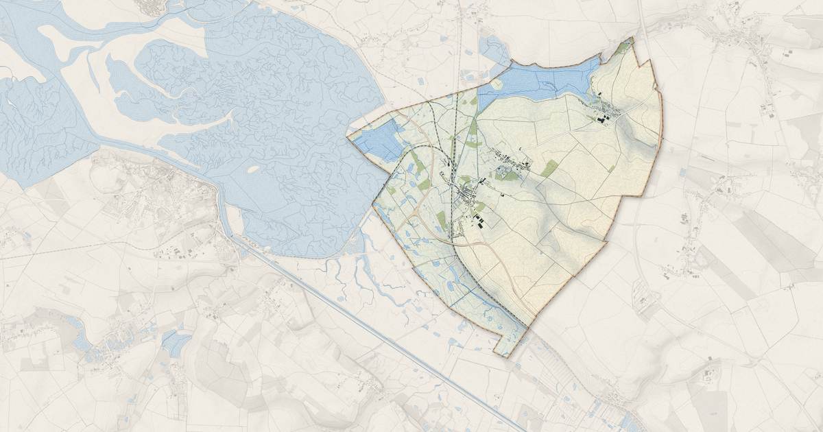 Portrait cartographique de Noyelles-sur-Mer : relief, eau, forêts, bâti et voies, calculés à partir des données de l'IGN