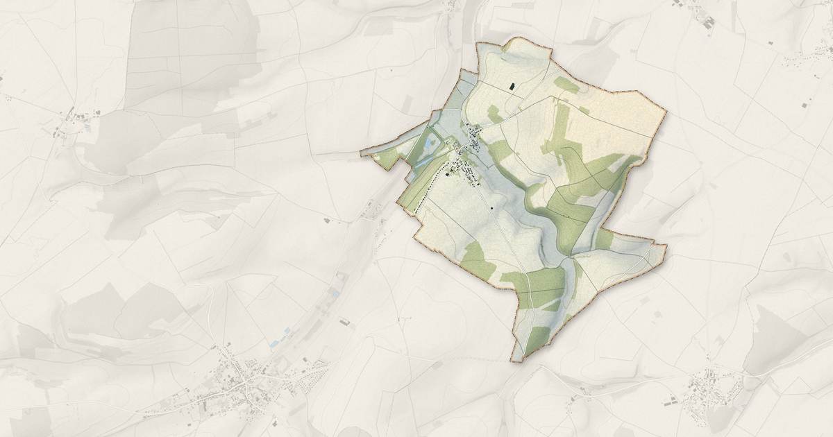 Portrait cartographique de Oissy : relief, eau, forêts, bâti et voies, calculés à partir des données de l'IGN