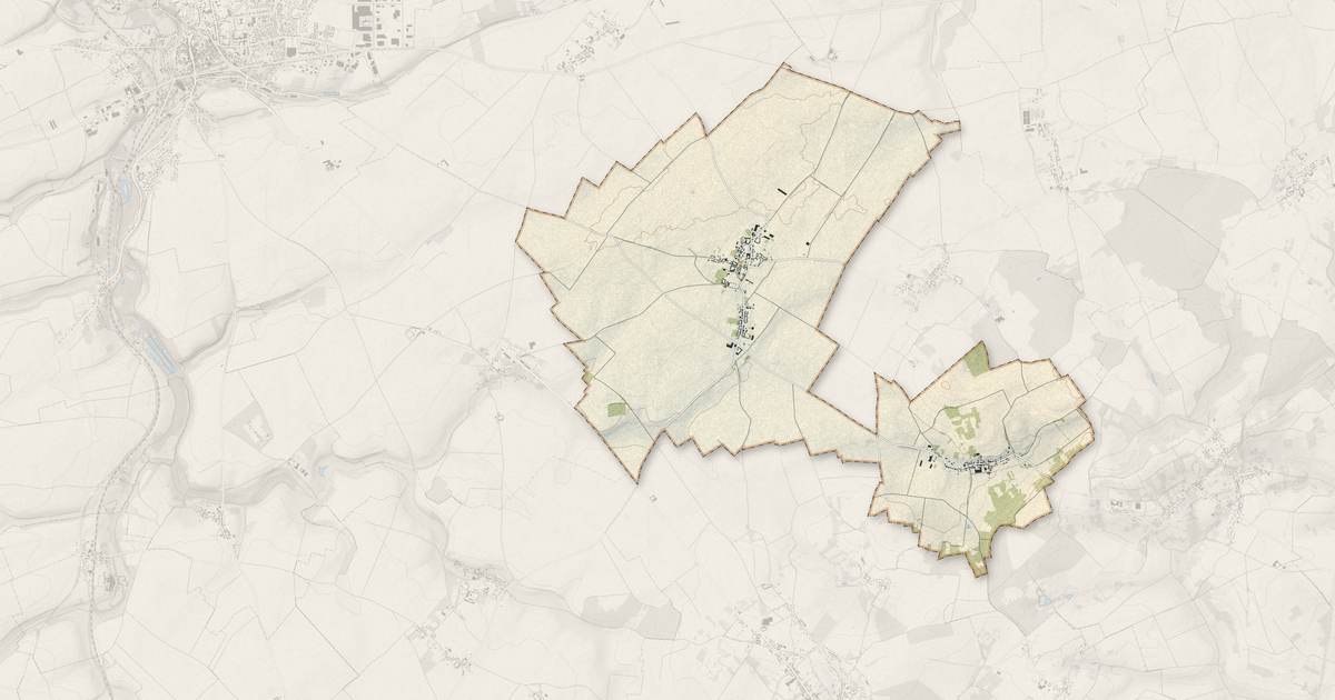 Portrait cartographique de Piennes-Onvillers : relief, eau, forêts, bâti et voies, calculés à partir des données de l'IGN