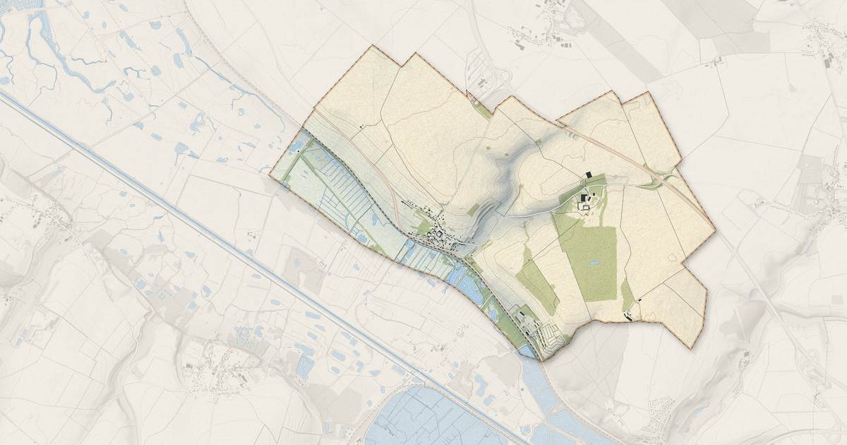 Portrait cartographique de Port-le-Grand : relief, eau, forêts, bâti et voies, calculés à partir des données de l'IGN