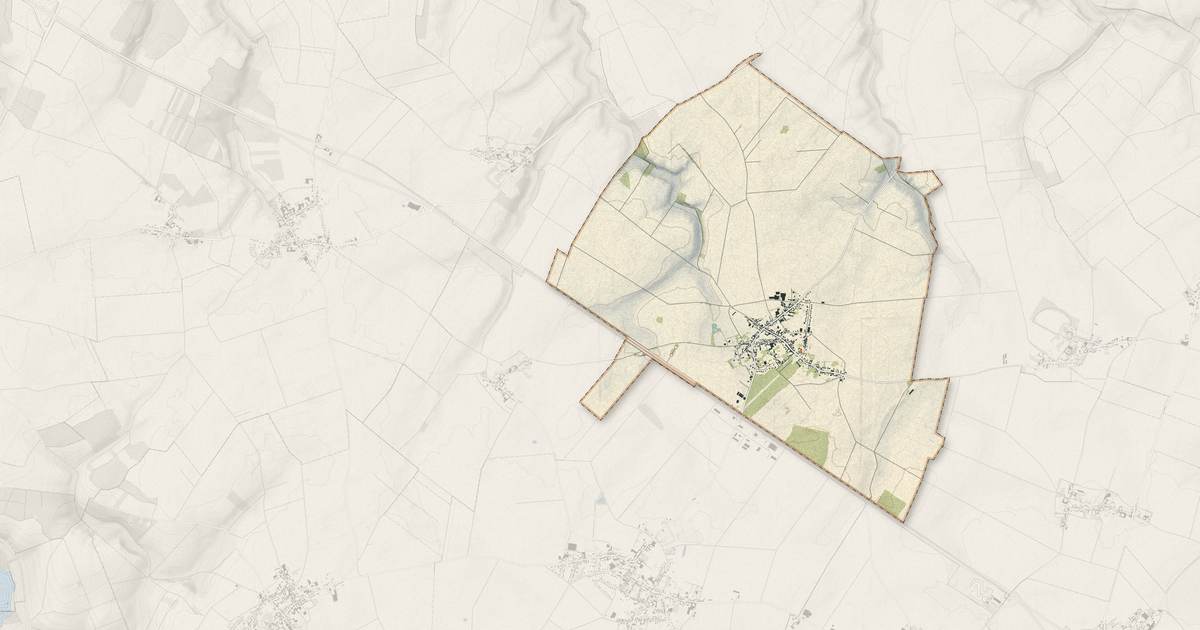 Portrait cartographique de Le Quesnel : relief, eau, forêts, bâti et voies, calculés à partir des données de l'IGN