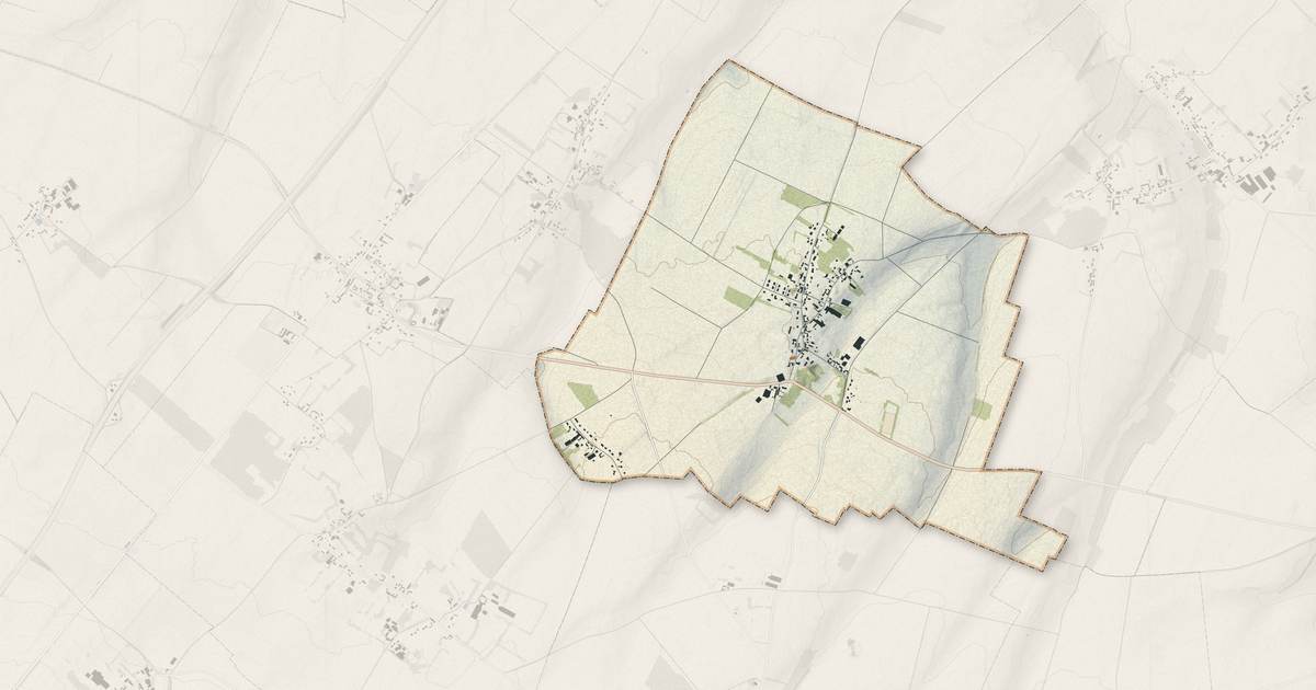 Portrait cartographique de Ramburelles : relief, eau, forêts, bâti et voies, calculés à partir des données de l'IGN