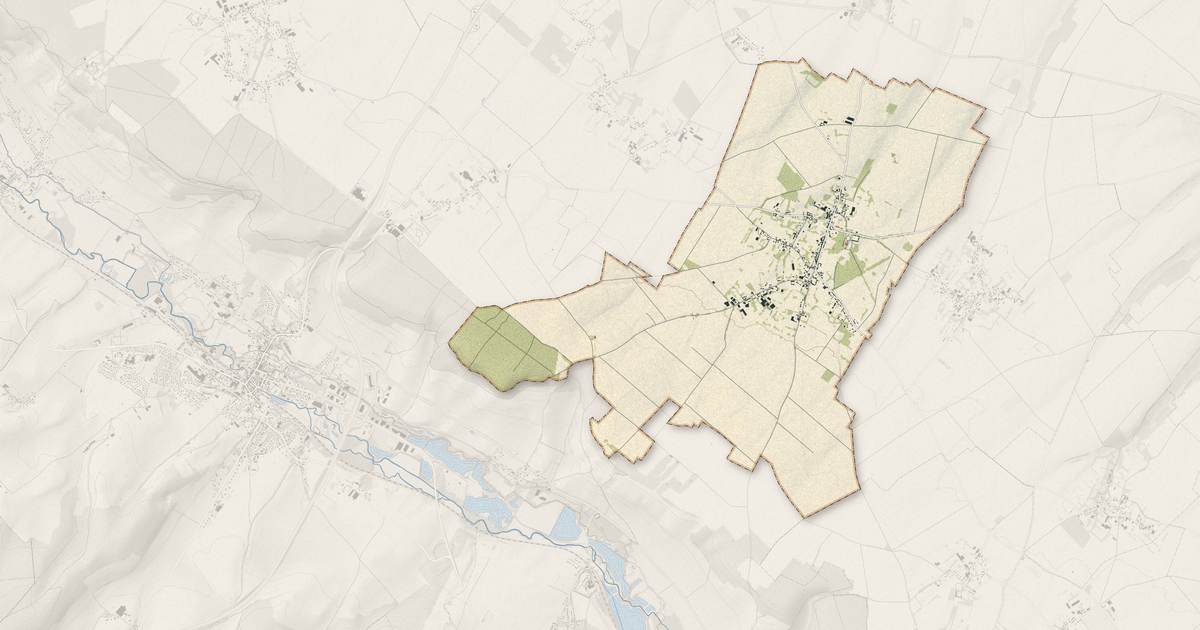 Portrait cartographique de Rambures : relief, eau, forêts, bâti et voies, calculés à partir des données de l'IGN