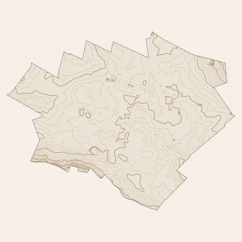 Rosières-en-Santerre : courbes de niveau
