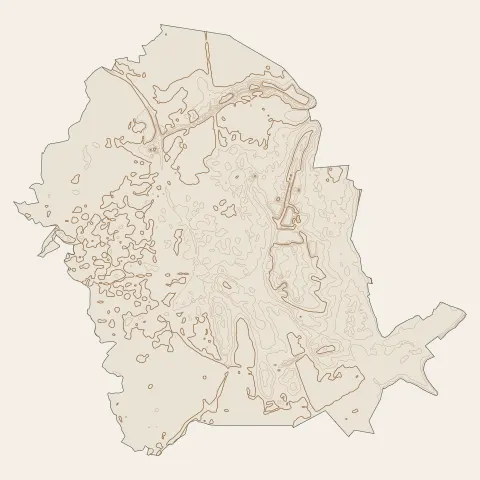 Rue : courbes de niveau
