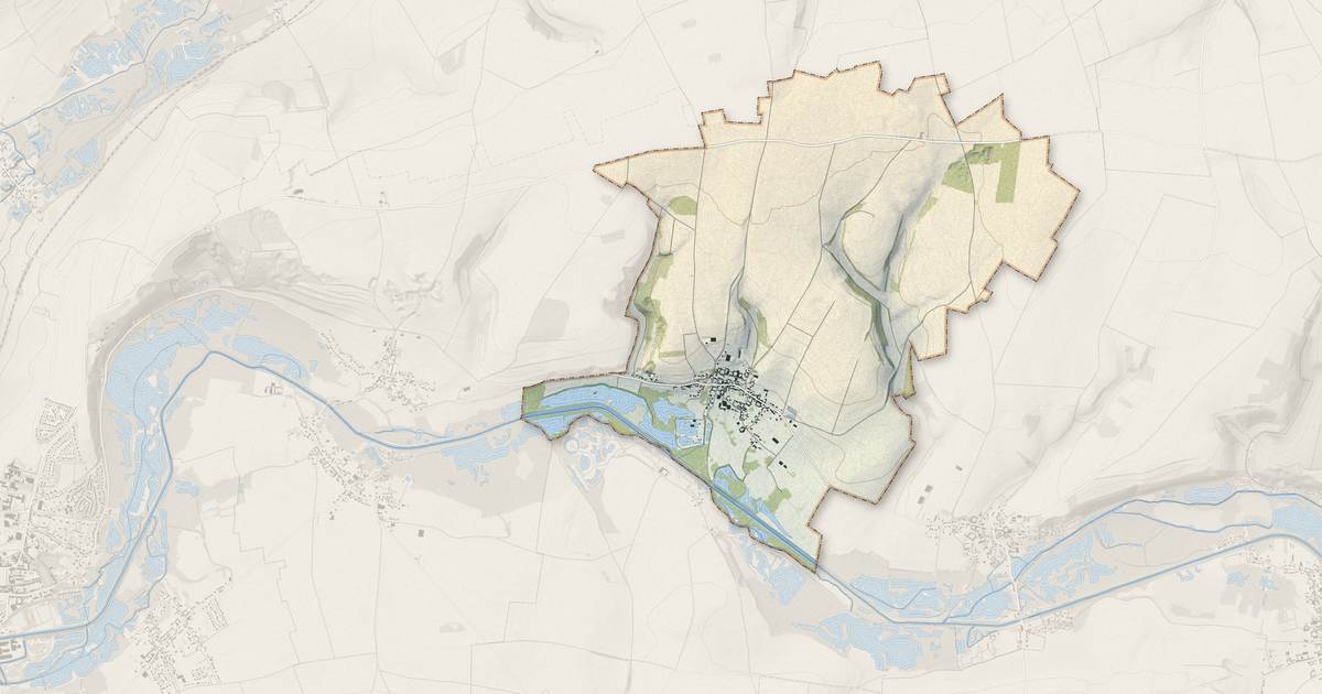 Portrait cartographique de Sailly-le-Sec : relief, eau, forêts, bâti et voies, calculés à partir des données de l'IGN