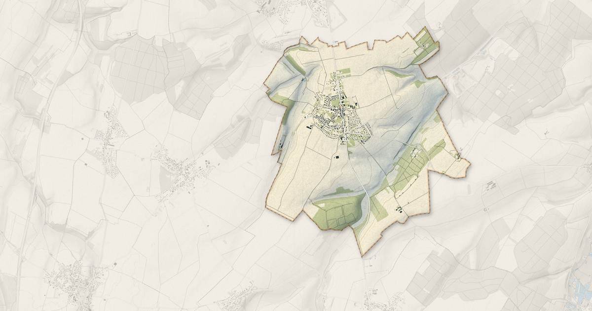 Portrait cartographique de Sains-en-Amiénois : relief, eau, forêts, bâti et voies, calculés à partir des données de l'IGN