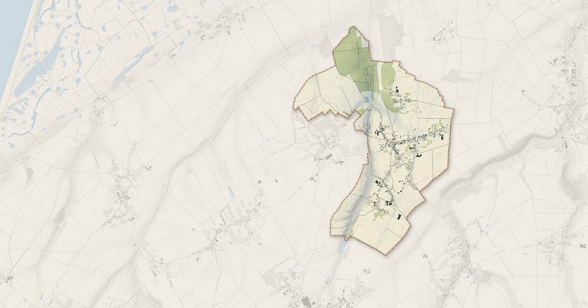 Portrait cartographique de Saint-Blimont : relief, eau, forêts, bâti et voies, calculés à partir des données de l'IGN