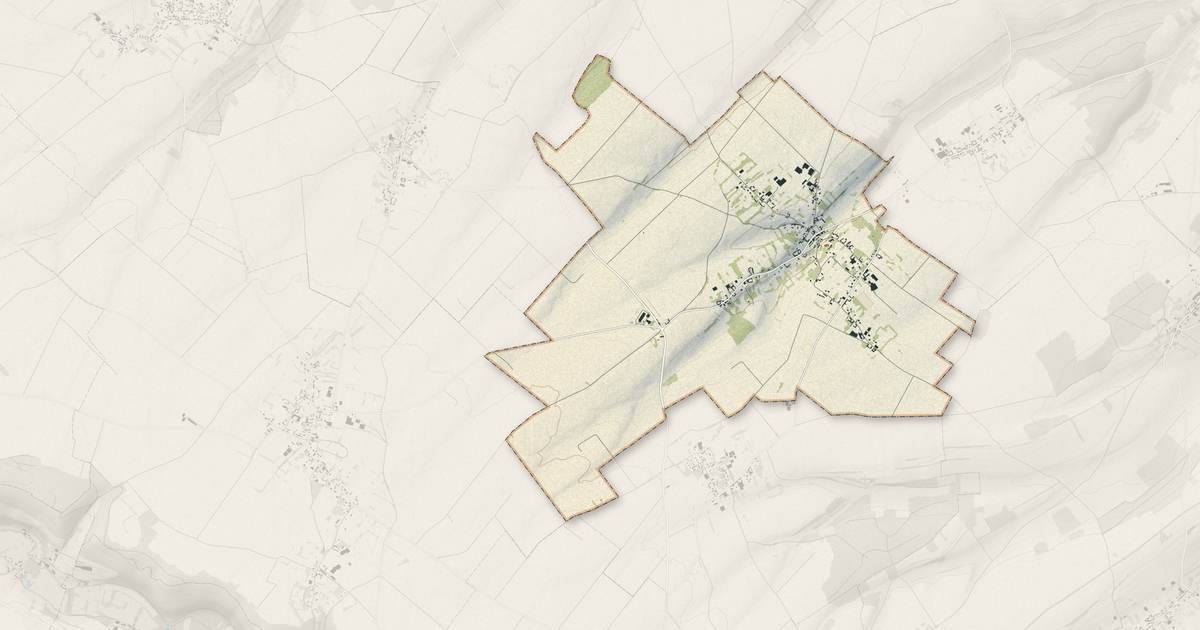 Portrait cartographique de Saint-Maulvis : relief, eau, forêts, bâti et voies, calculés à partir des données de l'IGN