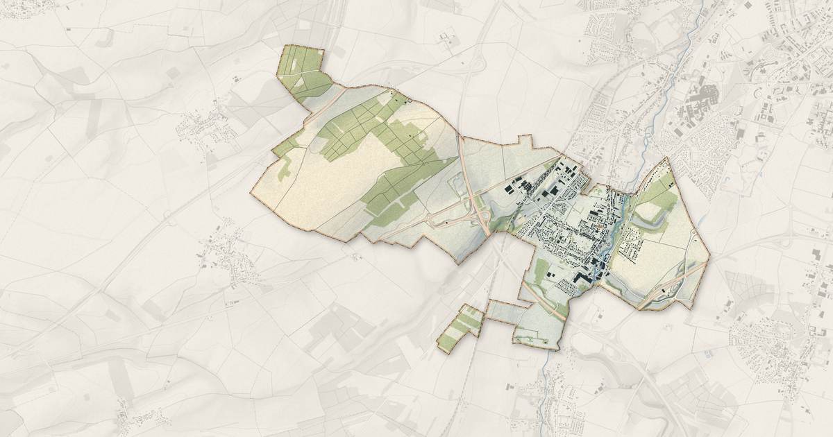 Portrait cartographique de Saleux : relief, eau, forêts, bâti et voies, calculés à partir des données de l'IGN