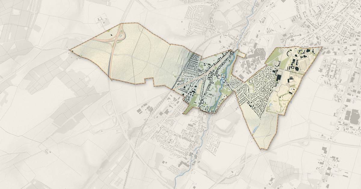 Portrait cartographique de Salouël : relief, eau, forêts, bâti et voies, calculés à partir des données de l'IGN