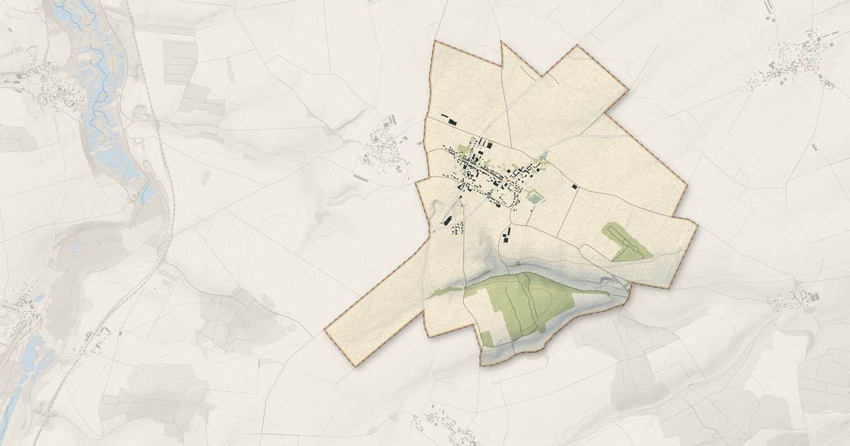 Portrait cartographique de Sourdon : relief, eau, forêts, bâti et voies, calculés à partir des données de l'IGN