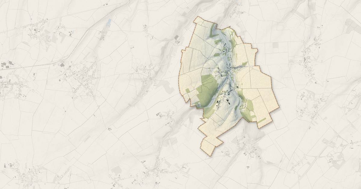 Portrait cartographique de Tœufles : relief, eau, forêts, bâti et voies, calculés à partir des données de l'IGN