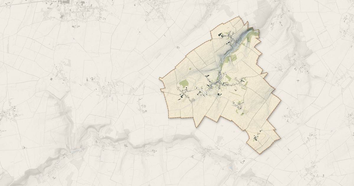 Portrait cartographique de Tours-en-Vimeu : relief, eau, forêts, bâti et voies, calculés à partir des données de l'IGN