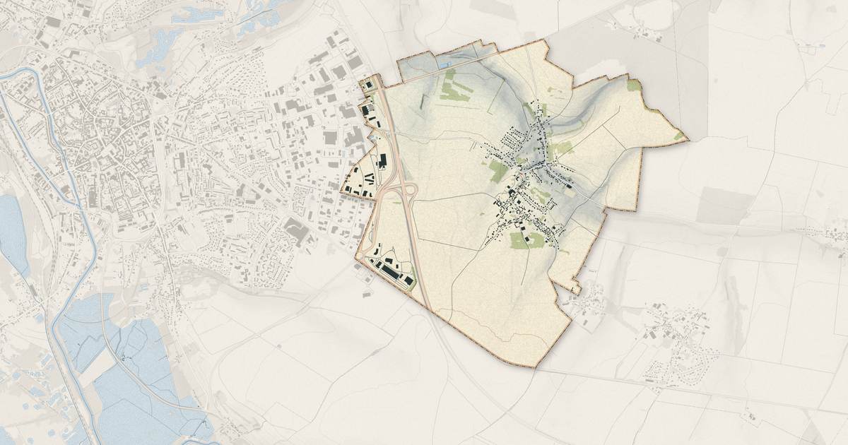 Portrait cartographique de Vauchelles-les-Quesnoy : relief, eau, forêts, bâti et voies, calculés à partir des données de l'IGN