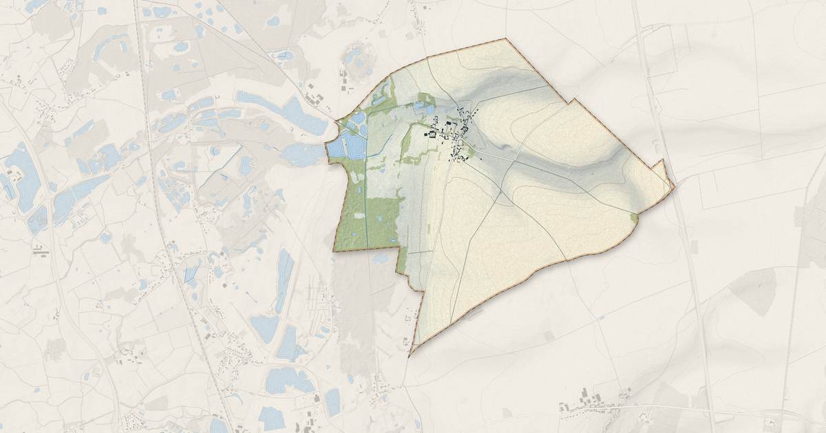 Portrait cartographique de Vercourt : relief, eau, forêts, bâti et voies, calculés à partir des données de l'IGN