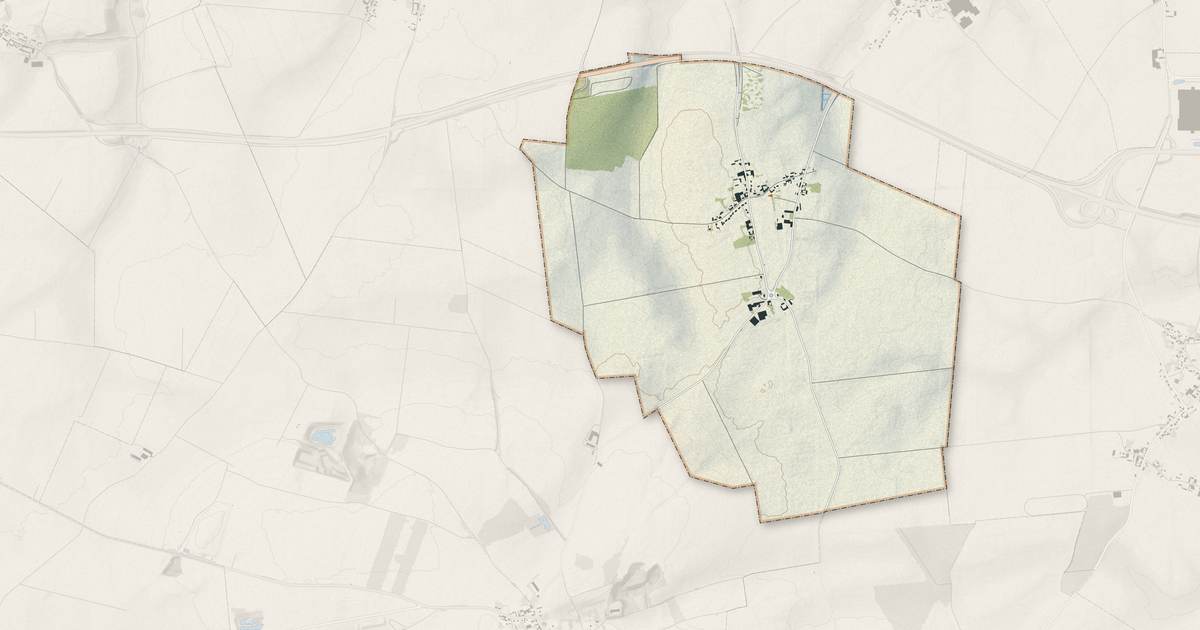 Portrait cartographique de Vermandovillers : relief, eau, forêts, bâti et voies, calculés à partir des données de l'IGN