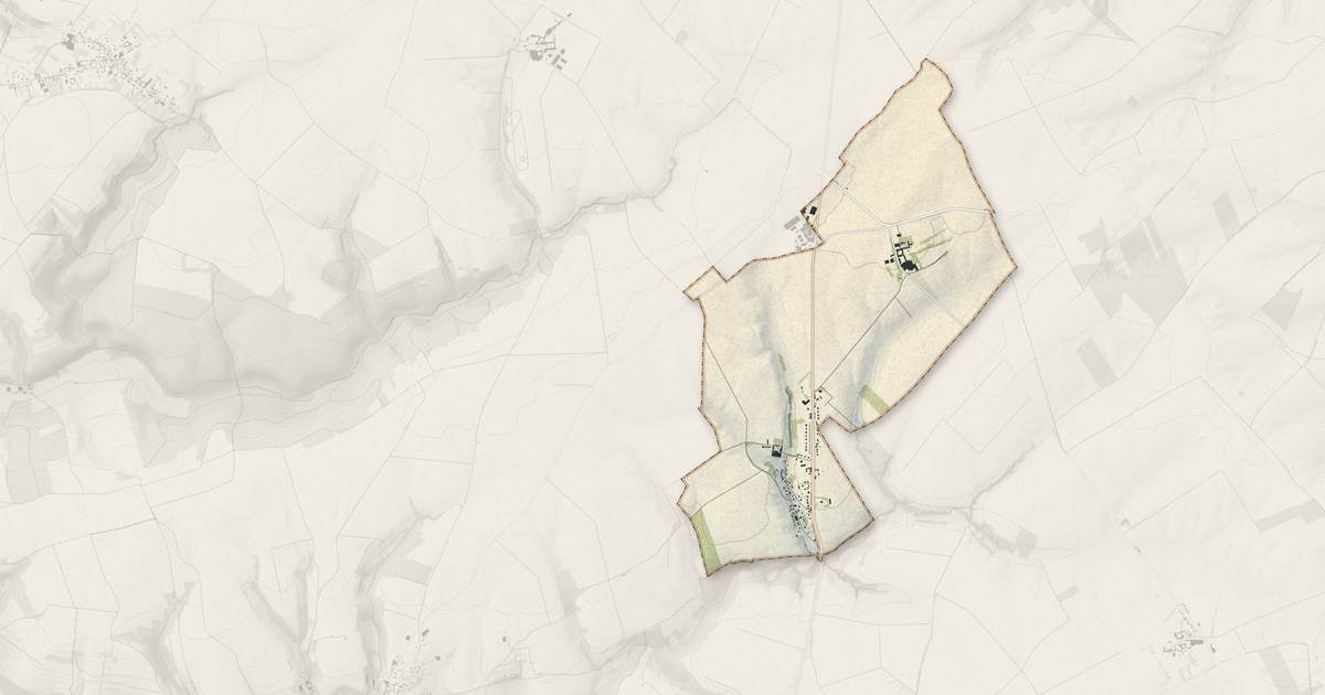 Portrait cartographique de La Vicogne : relief, eau, forêts, bâti et voies, calculés à partir des données de l'IGN