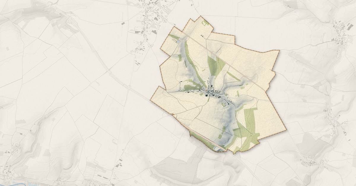 Portrait cartographique de Villers-sous-Ailly : relief, eau, forêts, bâti et voies, calculés à partir des données de l'IGN