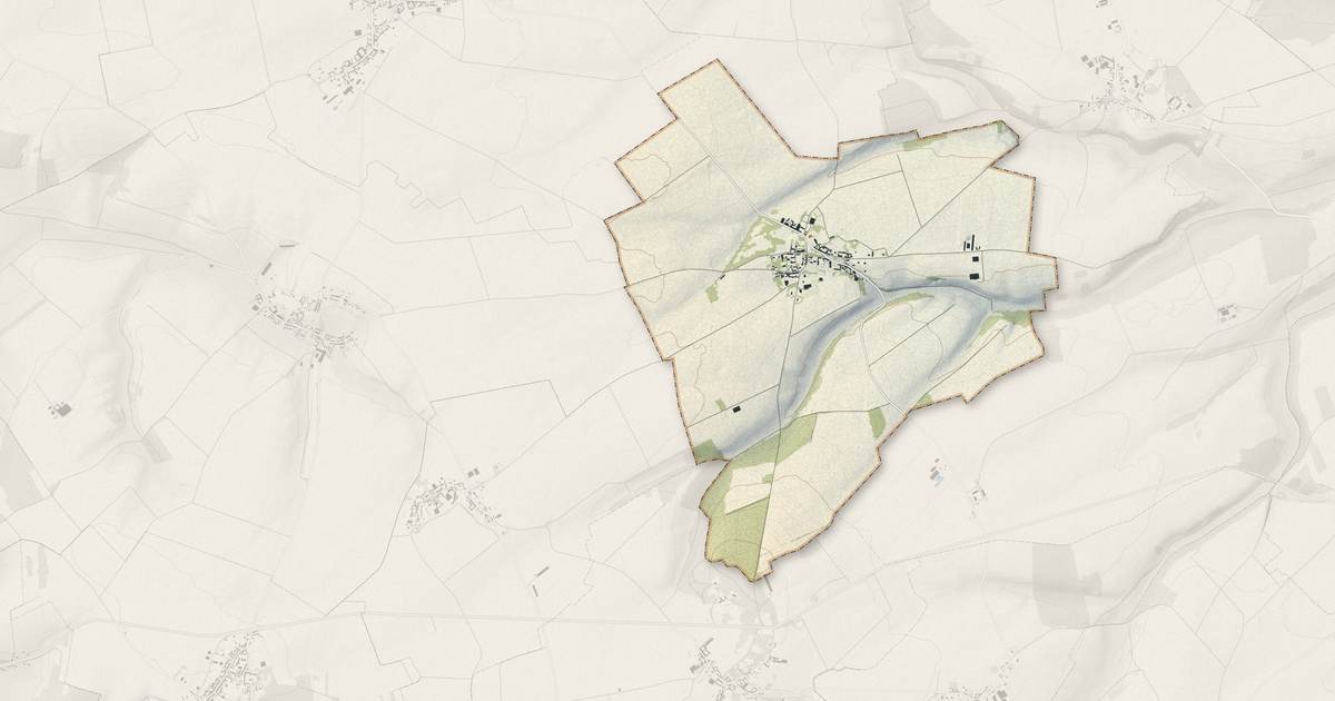 Portrait cartographique de Villers-Tournelle : relief, eau, forêts, bâti et voies, calculés à partir des données de l'IGN
