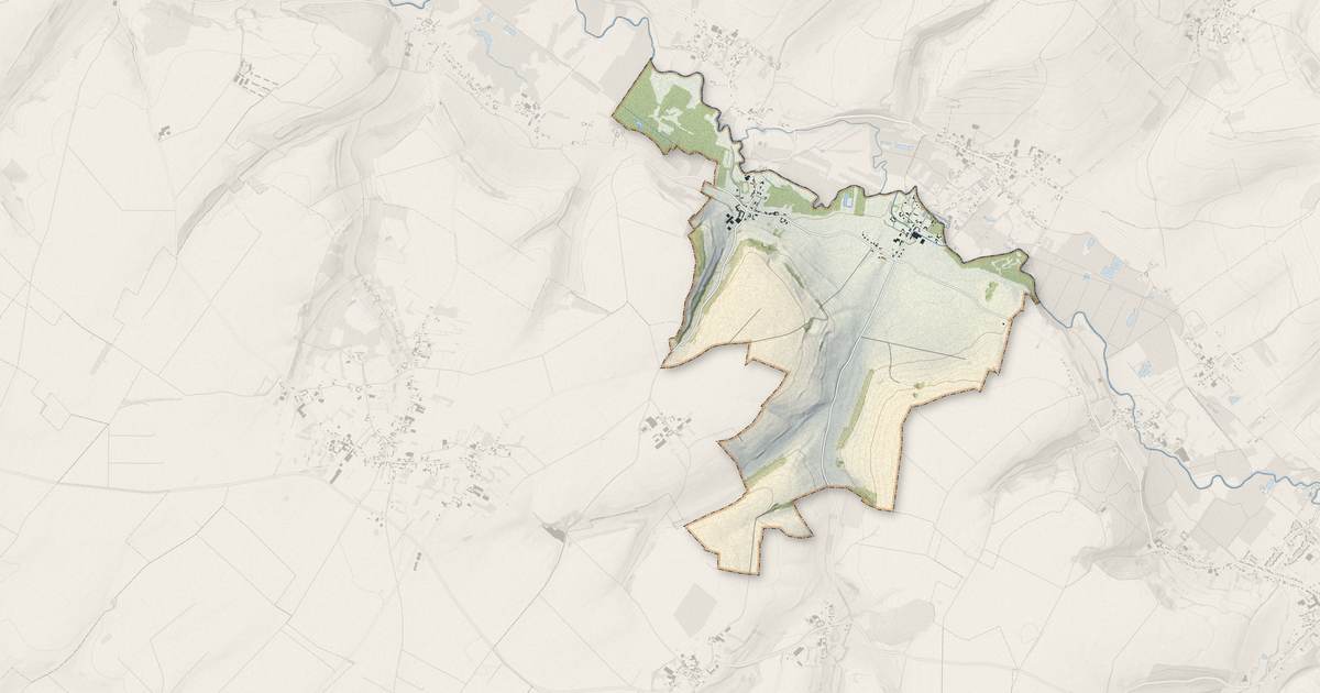 Portrait cartographique de Vitz-sur-Authie : relief, eau, forêts, bâti et voies, calculés à partir des données de l'IGN