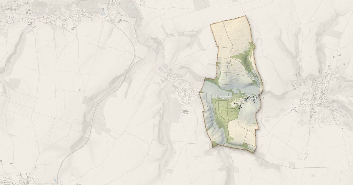 Portrait cartographique de Wargnies : relief, eau, forêts, bâti et voies, calculés à partir des données de l'IGN