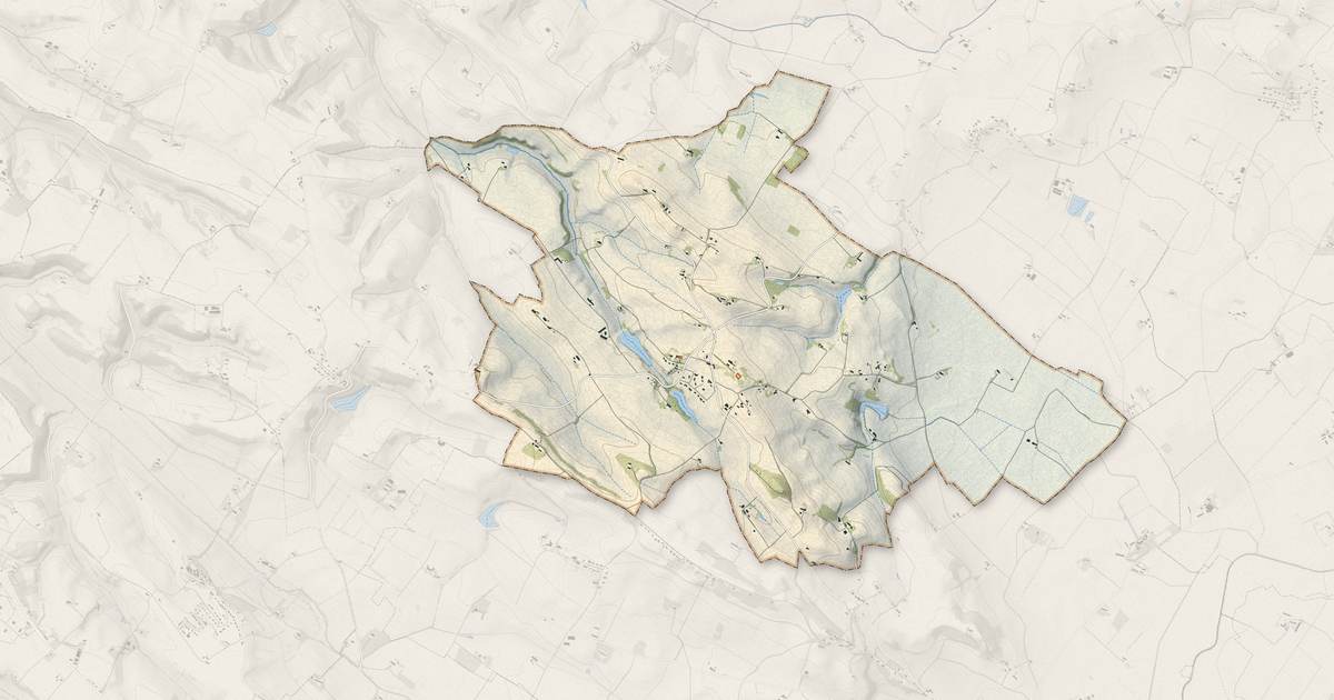 Portrait cartographique de Aguts : relief, eau, forêts, bâti et voies, calculés à partir des données de l'IGN