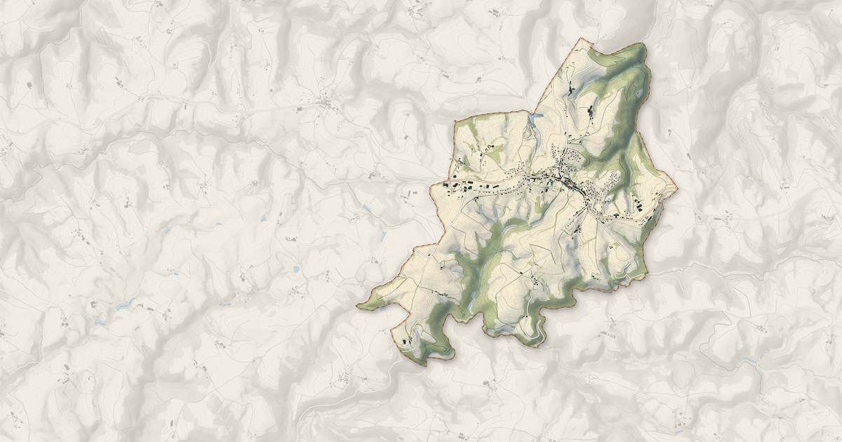 Portrait cartographique de Alban : relief, eau, forêts, bâti et voies, calculés à partir des données de l'IGN