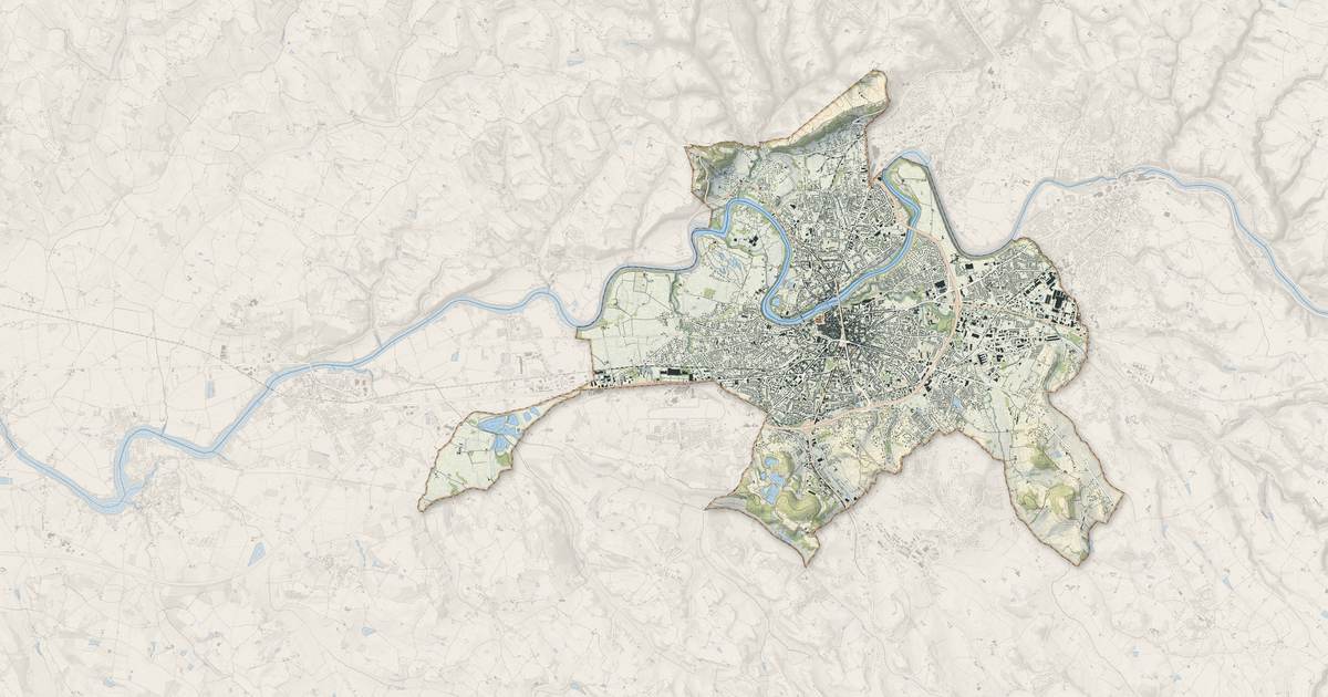 Portrait cartographique de Albi : relief, eau, forêts, bâti et voies, calculés à partir des données de l'IGN