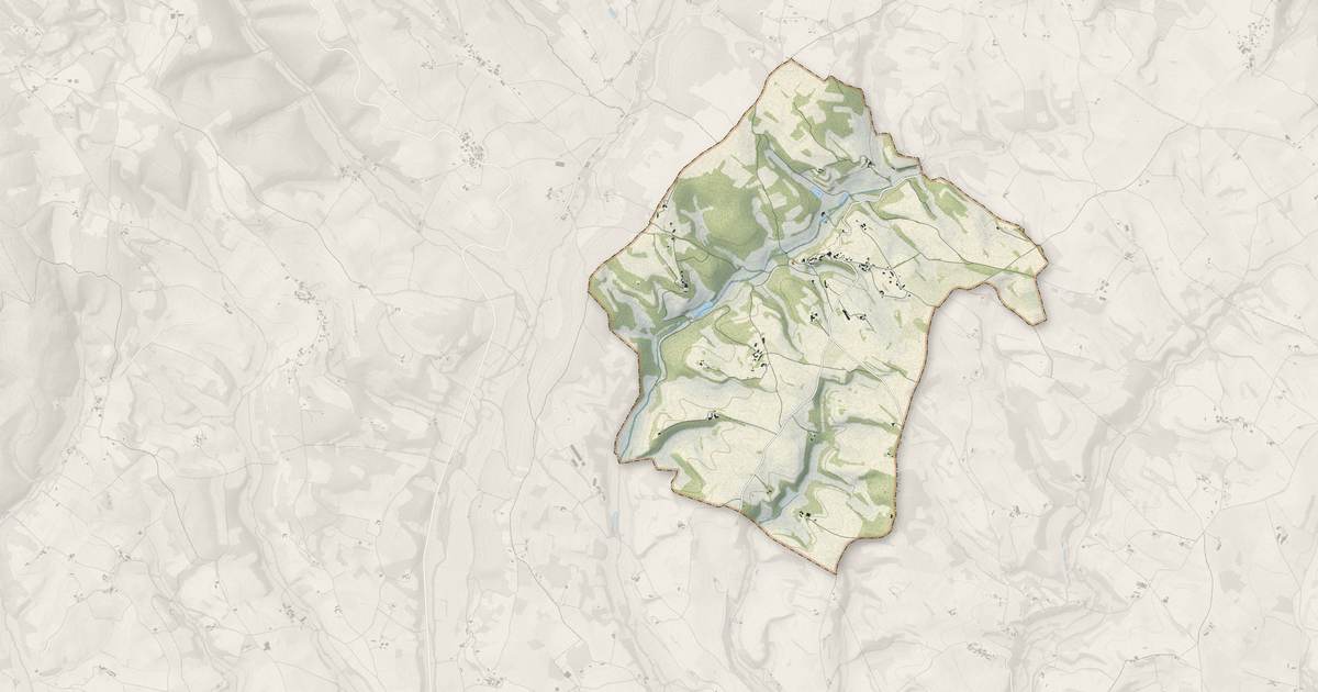 Portrait cartographique de Alos : relief, eau, forêts, bâti et voies, calculés à partir des données de l'IGN