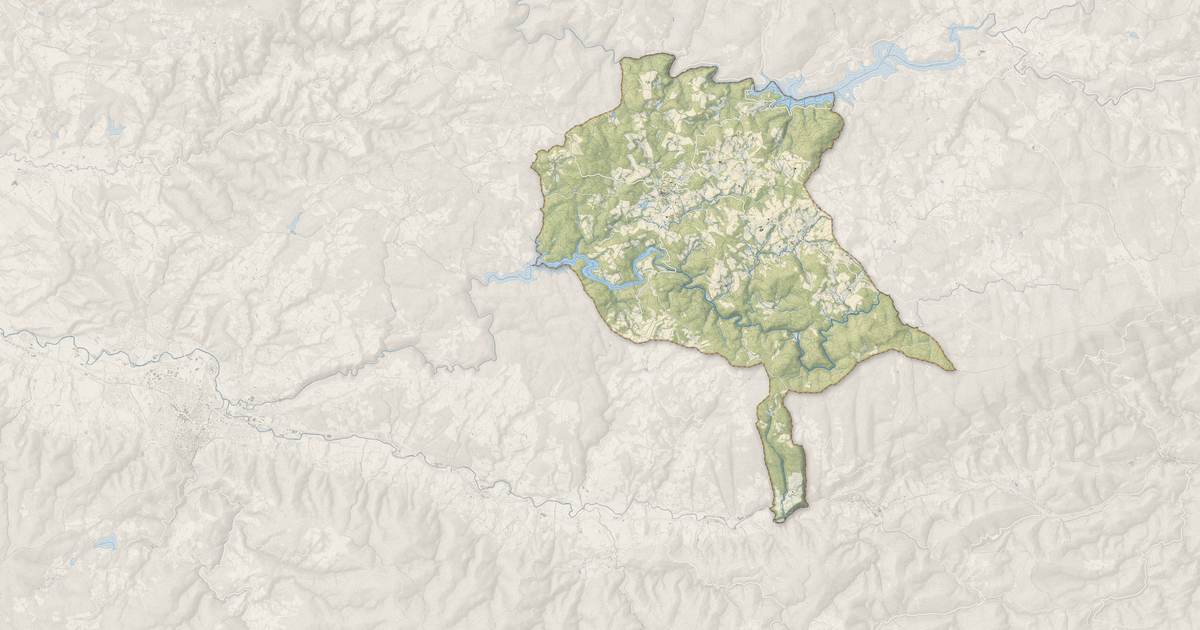 Portrait cartographique de Anglès : relief, eau, forêts, bâti et voies, calculés à partir des données de l'IGN