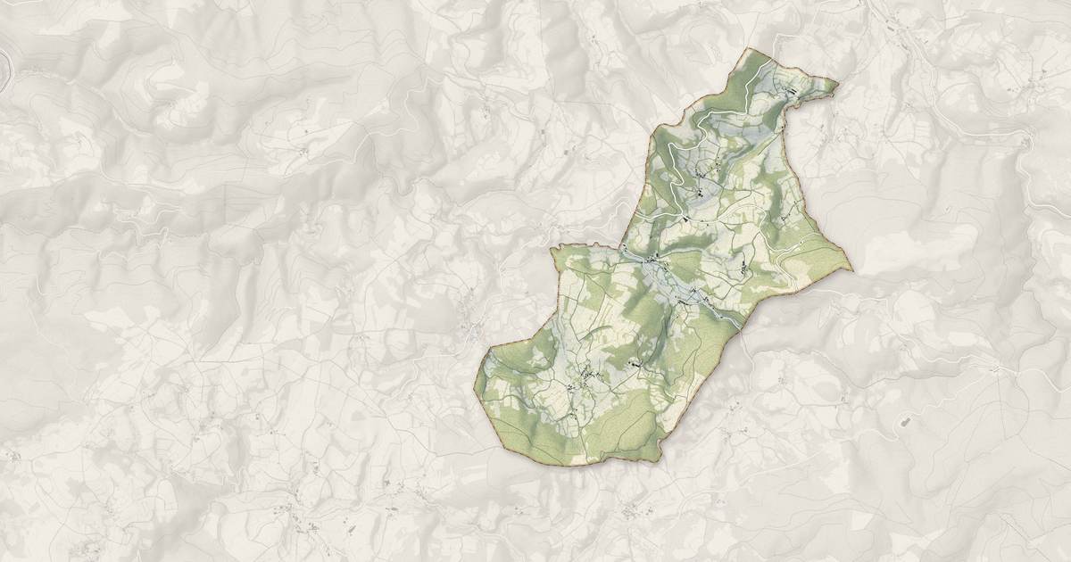 Portrait cartographique de Berlats : relief, eau, forêts, bâti et voies, calculés à partir des données de l'IGN