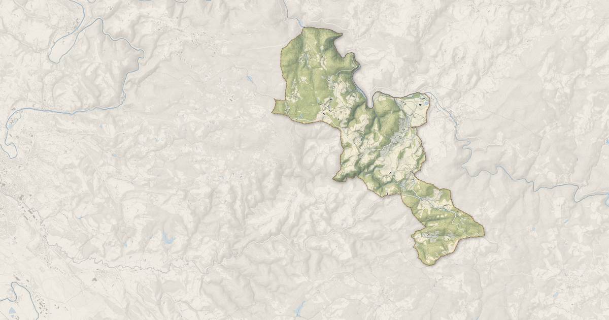Portrait cartographique de Le Bez : relief, eau, forêts, bâti et voies, calculés à partir des données de l'IGN
