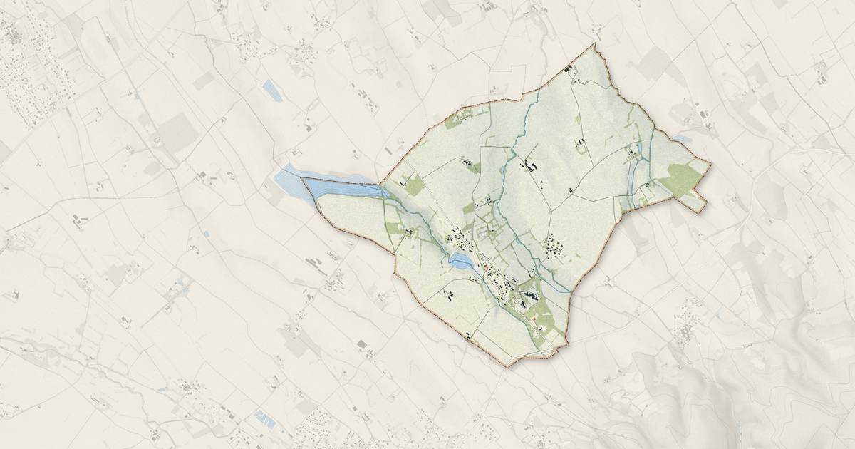 Portrait cartographique de Cahuzac : relief, eau, forêts, bâti et voies, calculés à partir des données de l'IGN