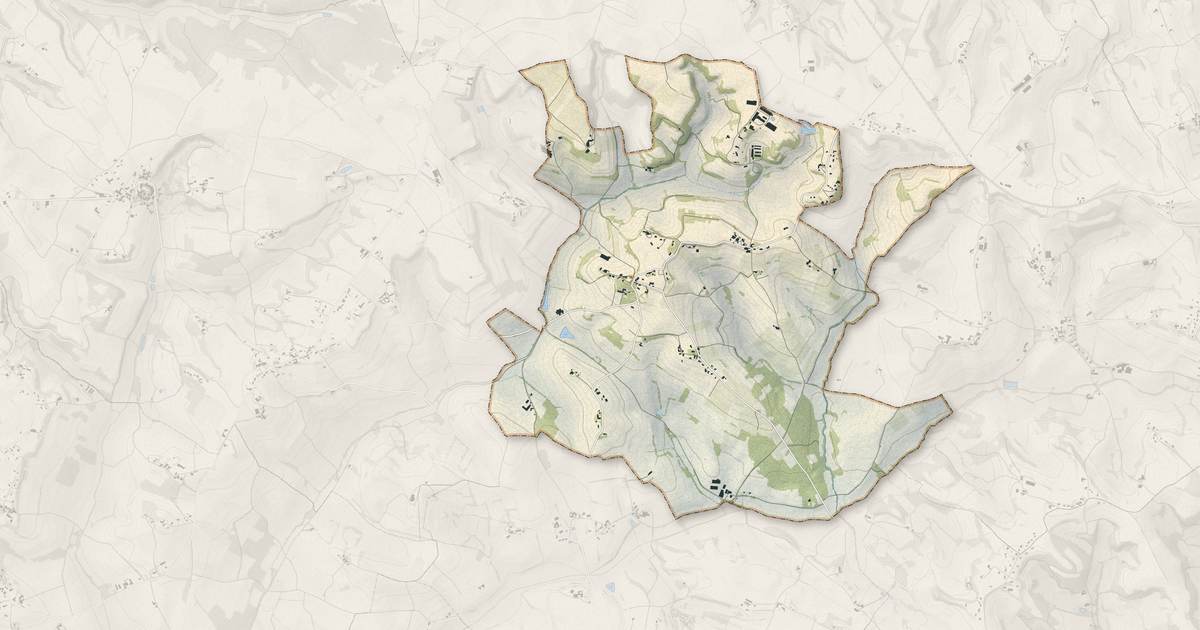 Portrait cartographique de Castanet : relief, eau, forêts, bâti et voies, calculés à partir des données de l'IGN