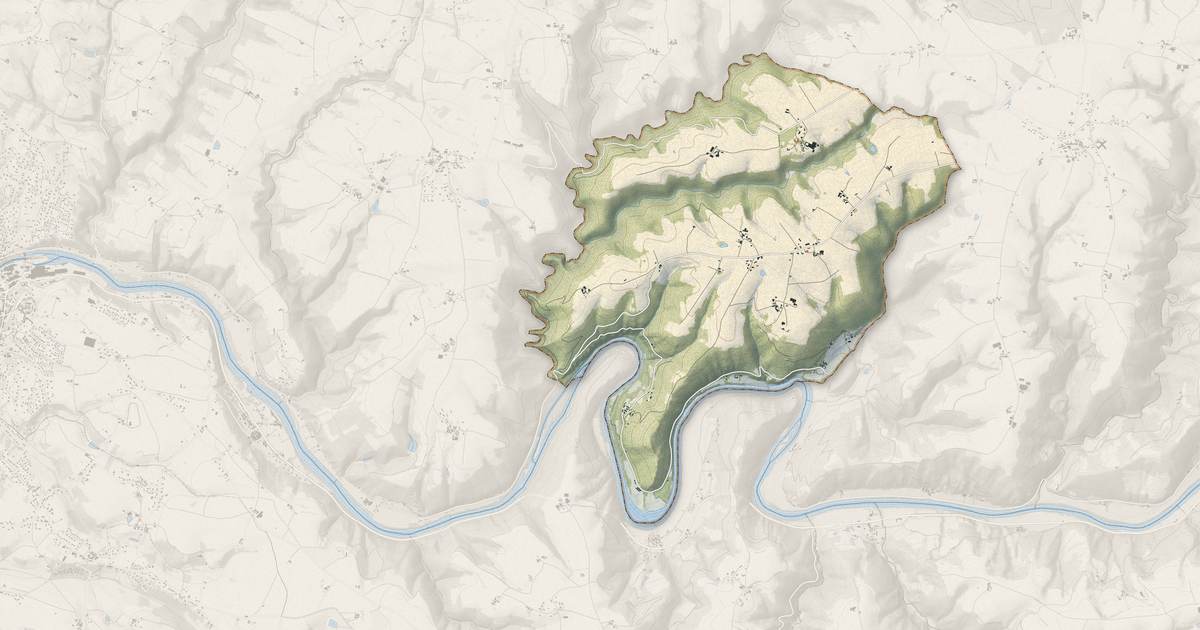 Portrait cartographique de Crespinet : relief, eau, forêts, bâti et voies, calculés à partir des données de l'IGN