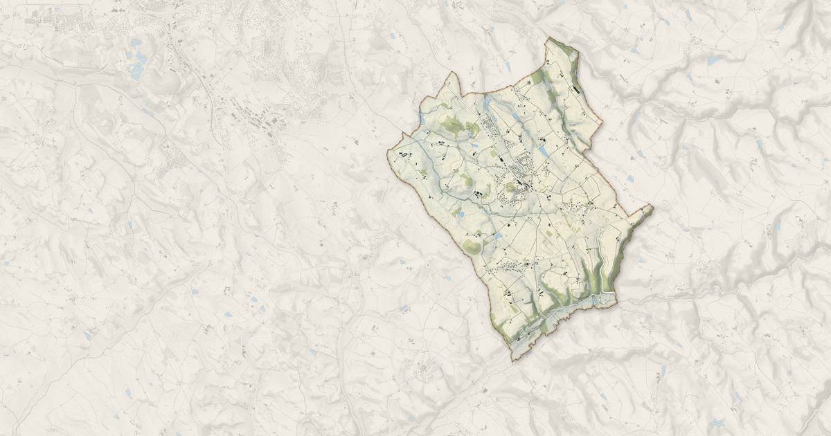 Portrait cartographique de Fréjairolles : relief, eau, forêts, bâti et voies, calculés à partir des données de l'IGN