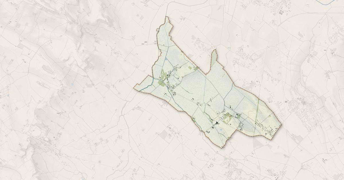 Portrait cartographique de Garrevaques : relief, eau, forêts, bâti et voies, calculés à partir des données de l'IGN